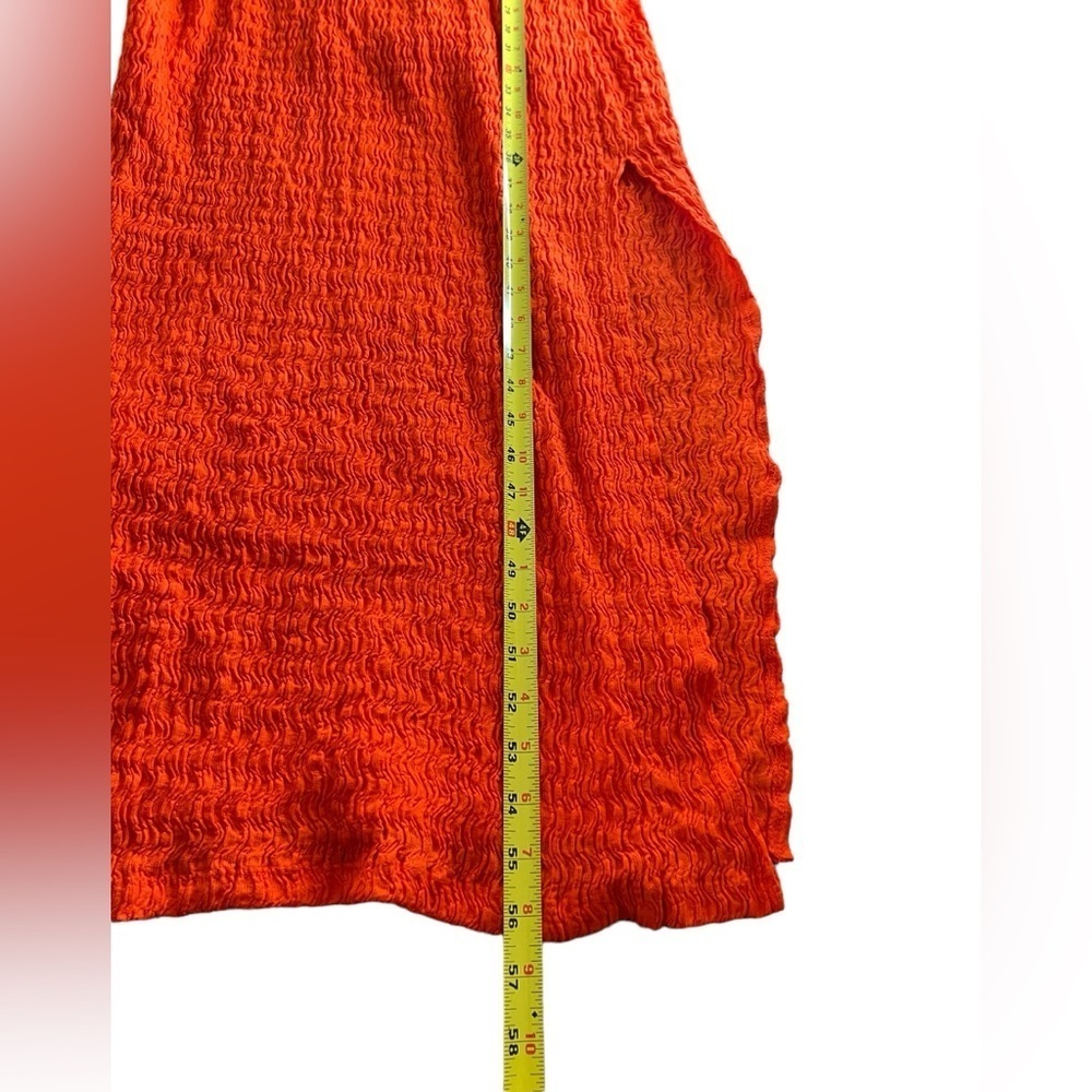 NWOT Free People Eleni Beach Bodycon Maxi Dress In Orange - Picture 10 of 12
